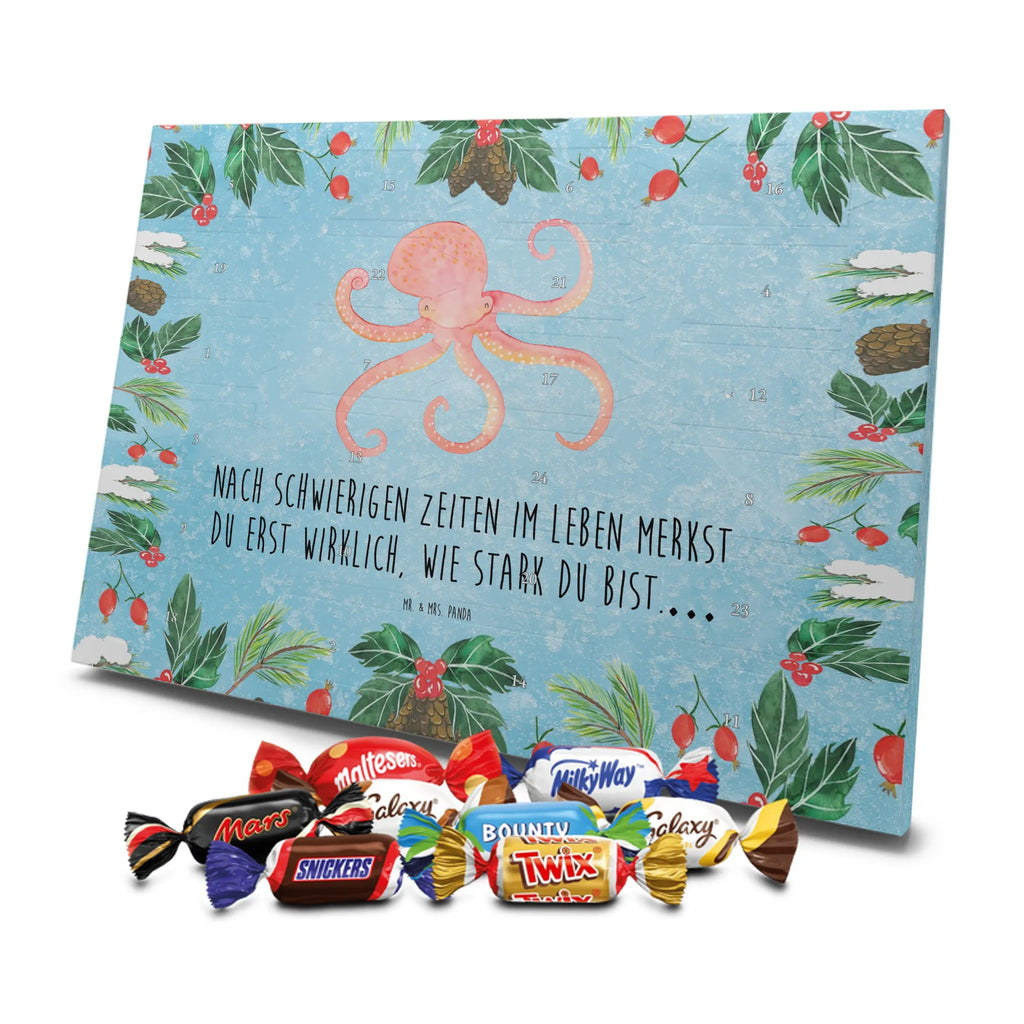 Chocolate advent calendar Squid gift ideas, gifts, small animals, good mood, cute, funny sayings, cute animal motives, hand drawn, special gifts, card, animal lover, octopus, ocean, squid, arms, sea animal, water