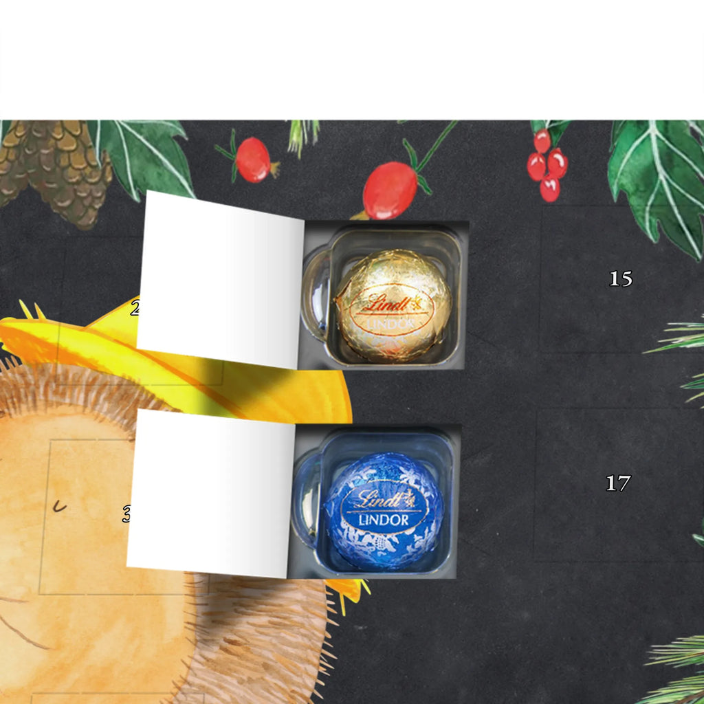 Chocolate advent calendar Hedgehog Pray gift ideas, gifts, small animals, good mood, cute, funny sayings, cute animal motives, hand drawn, special gifts, card, animal lover, pray, God, sun hat, enjoy, hedgehog with hat, gratitude, be grateful