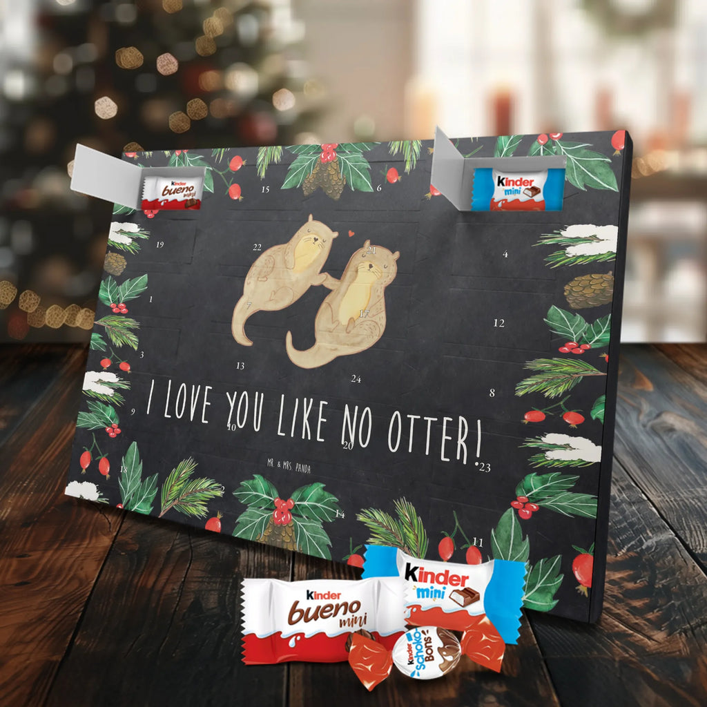 Chocolate advent calendar otter holding hands mammal, predator, gifts for people in love, gift ideas for animal lovers, animal, aquatic animal, marten, otter gifts, water mammal, water, water animal, sea otter, animal lover, European otter, baby otter, Otter Sea Otter Lake Otter