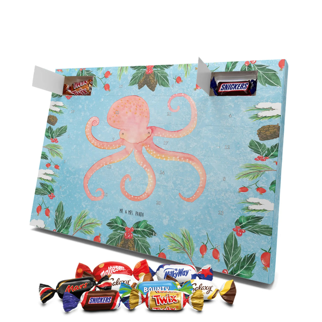 Chocolate advent calendar Squid gift ideas, gifts, small animals, good mood, cute, funny sayings, cute animal motives, hand drawn, special gifts, card, animal lover, octopus, ocean, squid, arms, sea animal, water