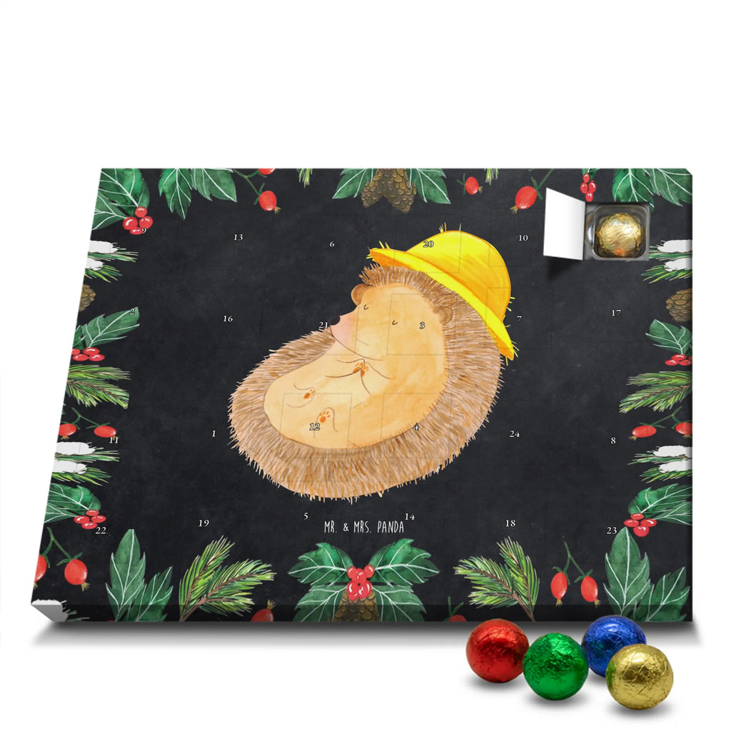 Chocolate advent calendar Hedgehog Pray gift ideas, gifts, small animals, good mood, cute, funny sayings, cute animal motives, hand drawn, special gifts, card, animal lover, pray, God, sun hat, enjoy, hedgehog with hat, gratitude, be grateful