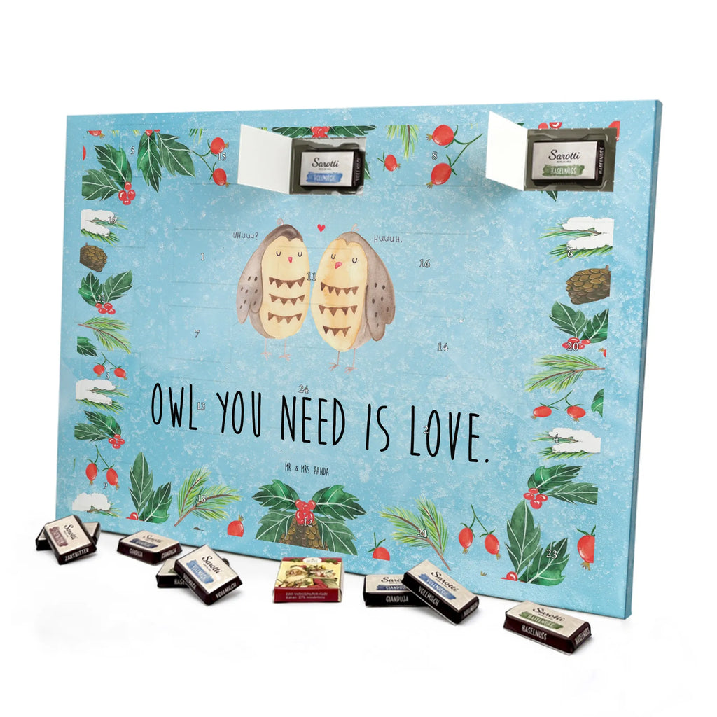 Chocolate advent calendar owls Love illustrated, nocturnal, romantic gift, gift ideas, birthday present, forest animal, bird, owl decor, Girlfriend gift, Pun funny, Owl decoration, Love saying, Wedding saying, Friend