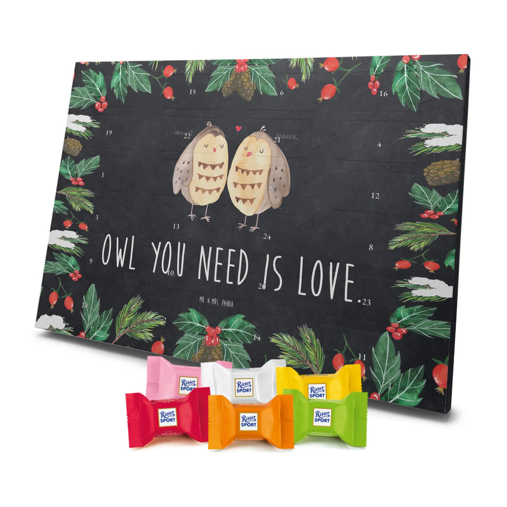 Chocolate advent calendar owls Love illustrated, nocturnal, romantic gift, gift ideas, birthday present, forest animal, bird, owl decor, Girlfriend gift, Pun funny, Owl decoration, Love saying, Wedding saying, Friend
