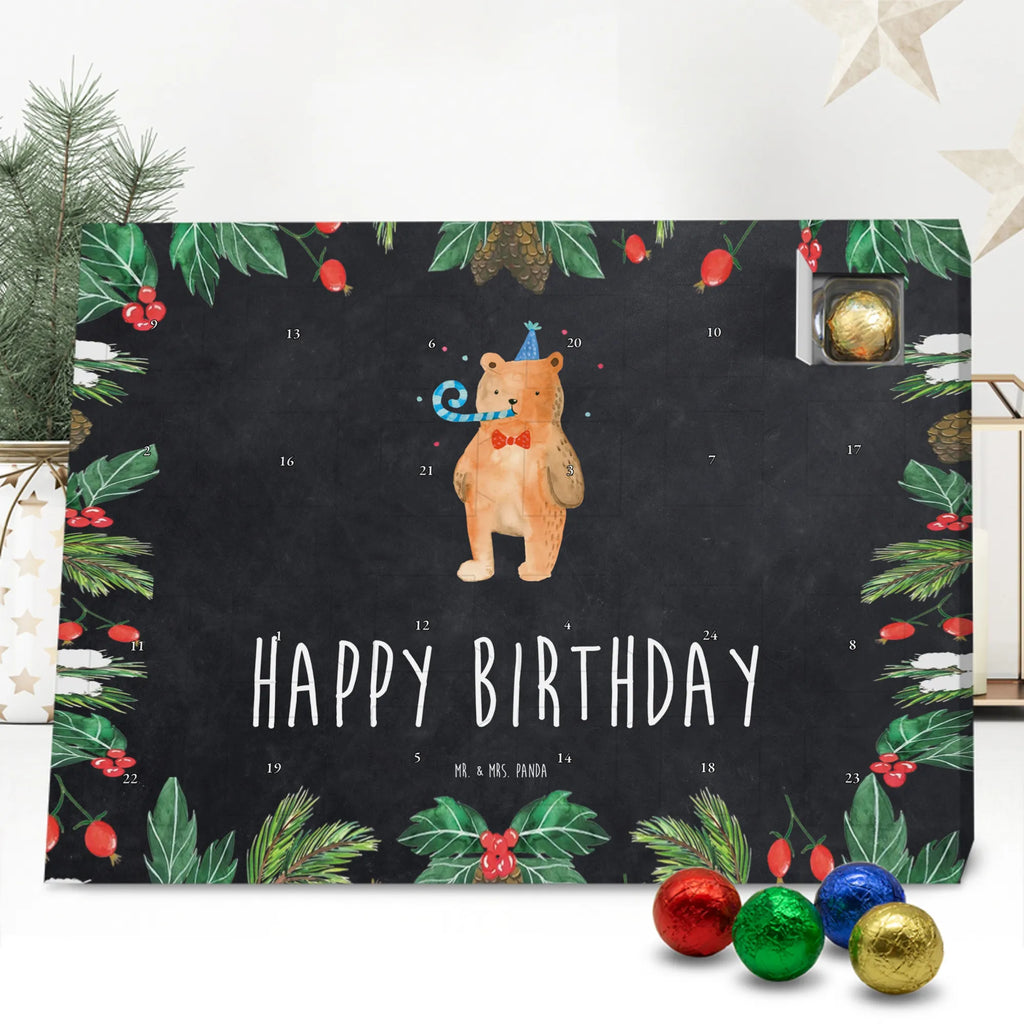 Chocolate advent calendar bear Birthday cuddly toy, teddy bear