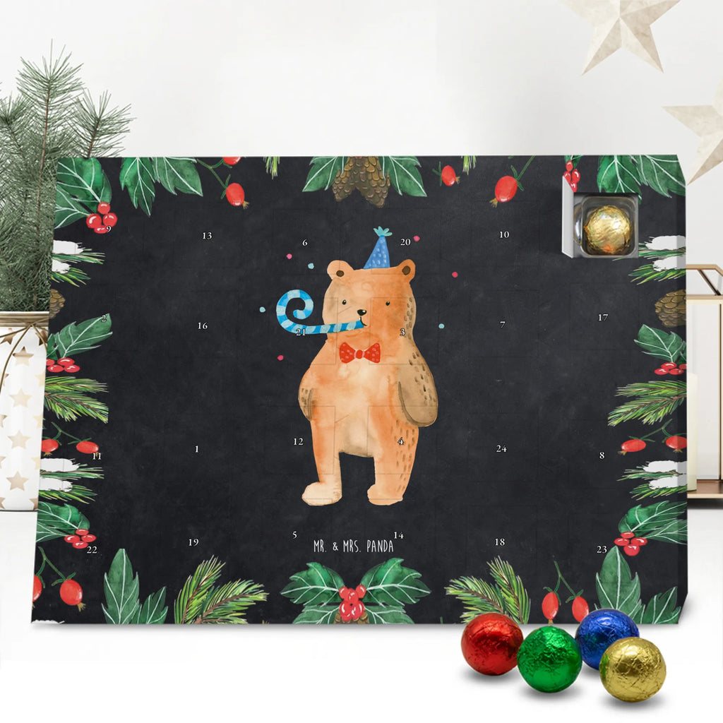 Chocolate advent calendar bear Birthday cuddly toy, teddy bear