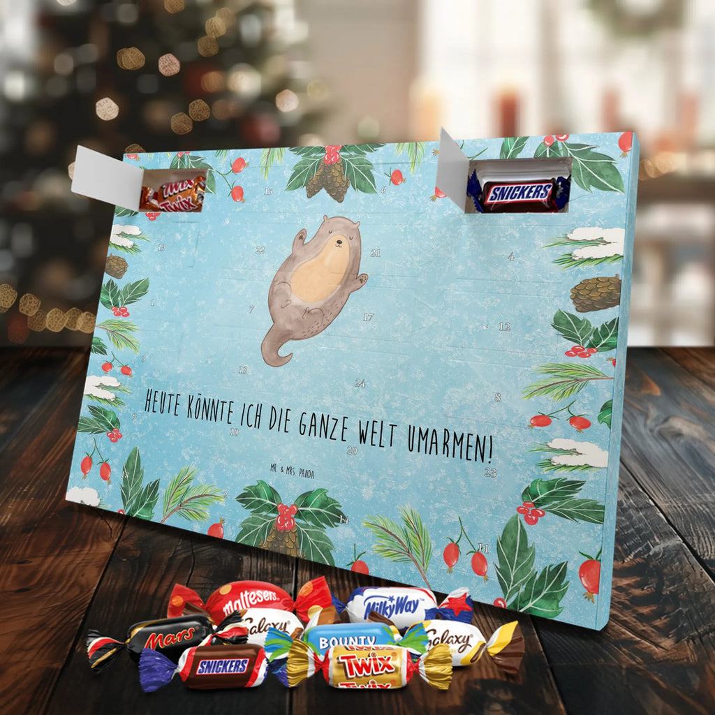 Chocolate advent calendar otter Embrace mammal, predator, gifts for people in love, gift ideas for animal lovers, animal, aquatic animal, marten, otter gifts, water mammal, water, water animal, sea otter, animal lover, European otter, baby otter, Otter Sea Otter Lake Otter