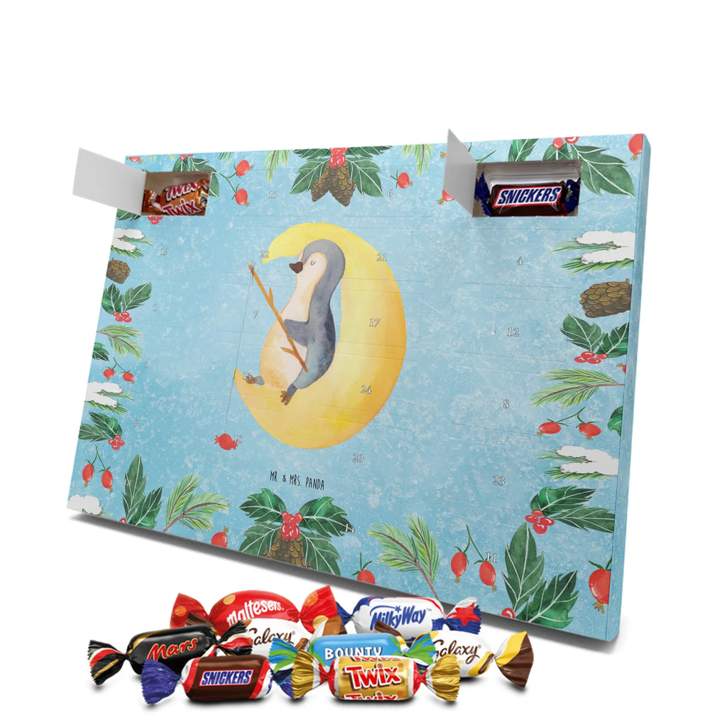 Chocolate advent calendar Penguin moon North Pole, Penguins, bedroom, night's rest, falling asleep, insomnia, guest room, sleep, penguins, saying