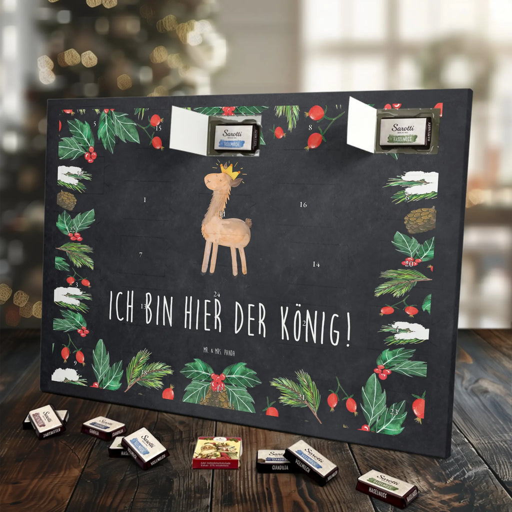Chocolate advent calendar lama king Llama, alpaca, trendy animal, office colleague, mum, colleague, king, girlfriend, supervisor, high school graduation