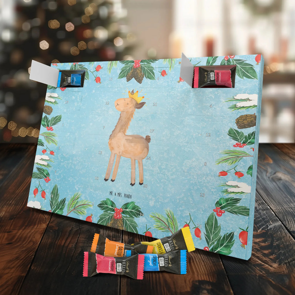 Chocolate advent calendar lama king Llama, alpaca, trendy animal, office colleague, mum, colleague, king, girlfriend, supervisor, high school graduation