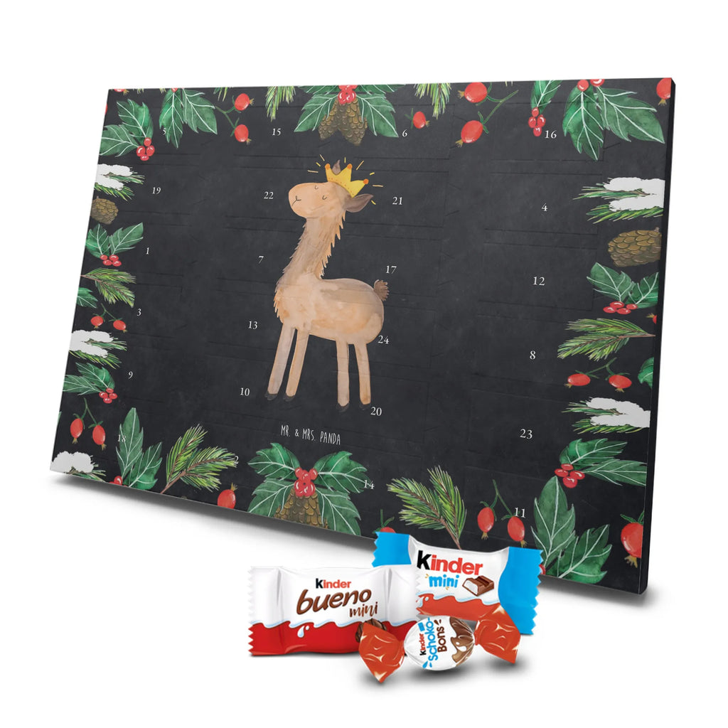 Chocolate advent calendar lama king Llama, alpaca, trendy animal, office colleague, mum, colleague, king, girlfriend, supervisor, high school graduation
