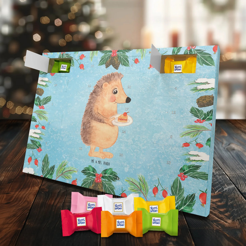 Chocolate advent calendar Hedgehog piece of cake gift ideas, gifts, small animals, good mood, cute, funny sayings, cute animal motives, hand drawn, special gifts, card, animal lover, birthday cake, invitation party, bake cake, food saying, baking gift, cake