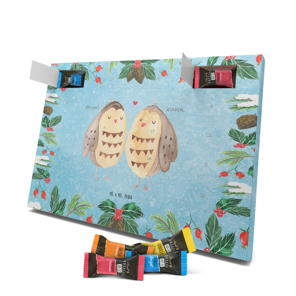 Chocolate advent calendar owls Love illustrated, nocturnal, romantic gift, gift ideas, birthday present, forest animal, bird, owl decor, Girlfriend gift, Pun funny, Owl decoration, Love saying, Wedding saying, Friend