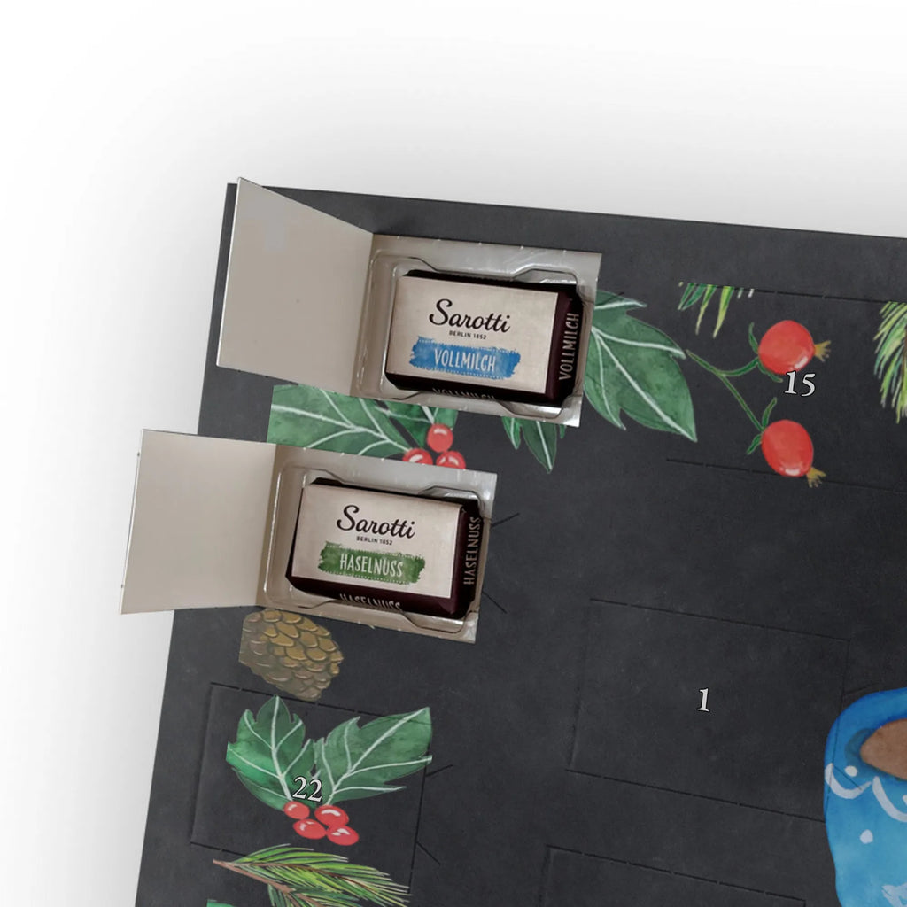 Chocolate advent calendar Coffee Cup gift ideas, gifts, small animals, good mood, cute, funny sayings, cute animal motives, hand drawn, special gifts, card, animal lover, pleasure, taste, cup