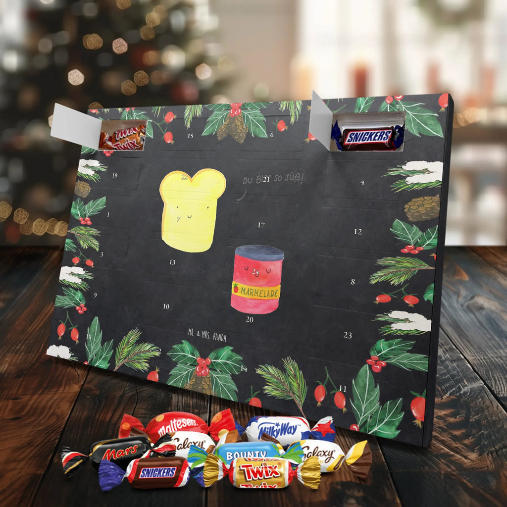 Chocolate advent calendar toast jam gift ideas, gifts, small animals, good mood, cute, funny sayings, cute animal motives, hand drawn, special gifts, card, animal lover, kitchen saying, kitchen decoration, cute postcard, breakfast invitation, jam, bread, sweet