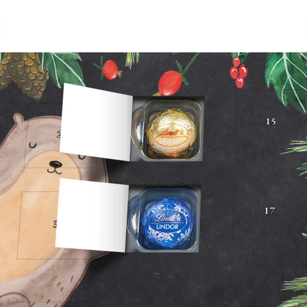 Chocolate advent calendar otter Embrace mammal, predator, gifts for people in love, gift ideas for animal lovers, animal, aquatic animal, marten, otter gifts, water mammal, water, water animal, sea otter, animal lover, European otter, baby otter, Otter Sea Otter Lake Otter