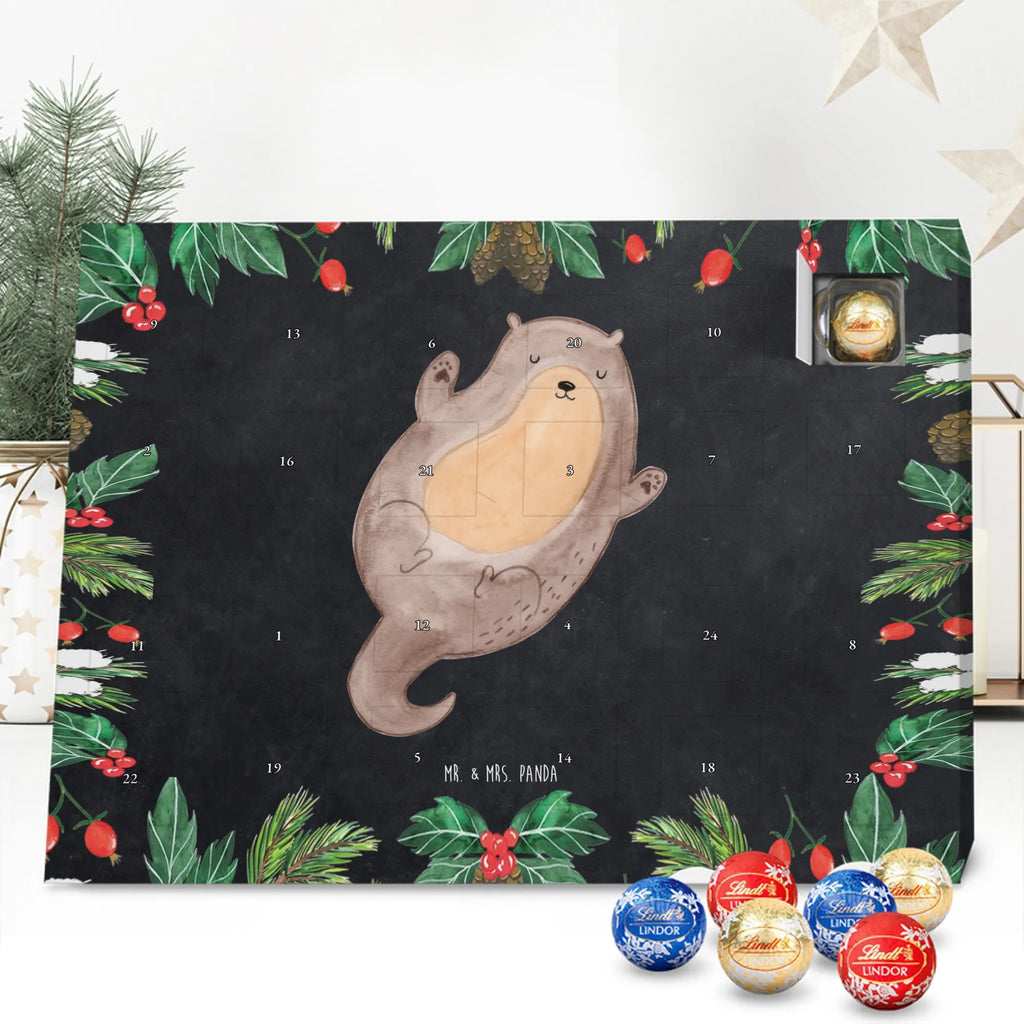 Chocolate advent calendar otter Embrace mammal, predator, gifts for people in love, gift ideas for animal lovers, animal, aquatic animal, marten, otter gifts, water mammal, water, water animal, sea otter, animal lover, European otter, baby otter, Otter Sea Otter Lake Otter
