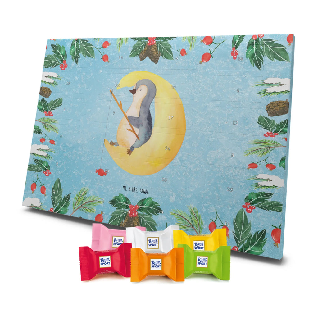 Chocolate advent calendar Penguin moon North Pole, Penguins, bedroom, night's rest, falling asleep, insomnia, guest room, sleep, penguins, saying