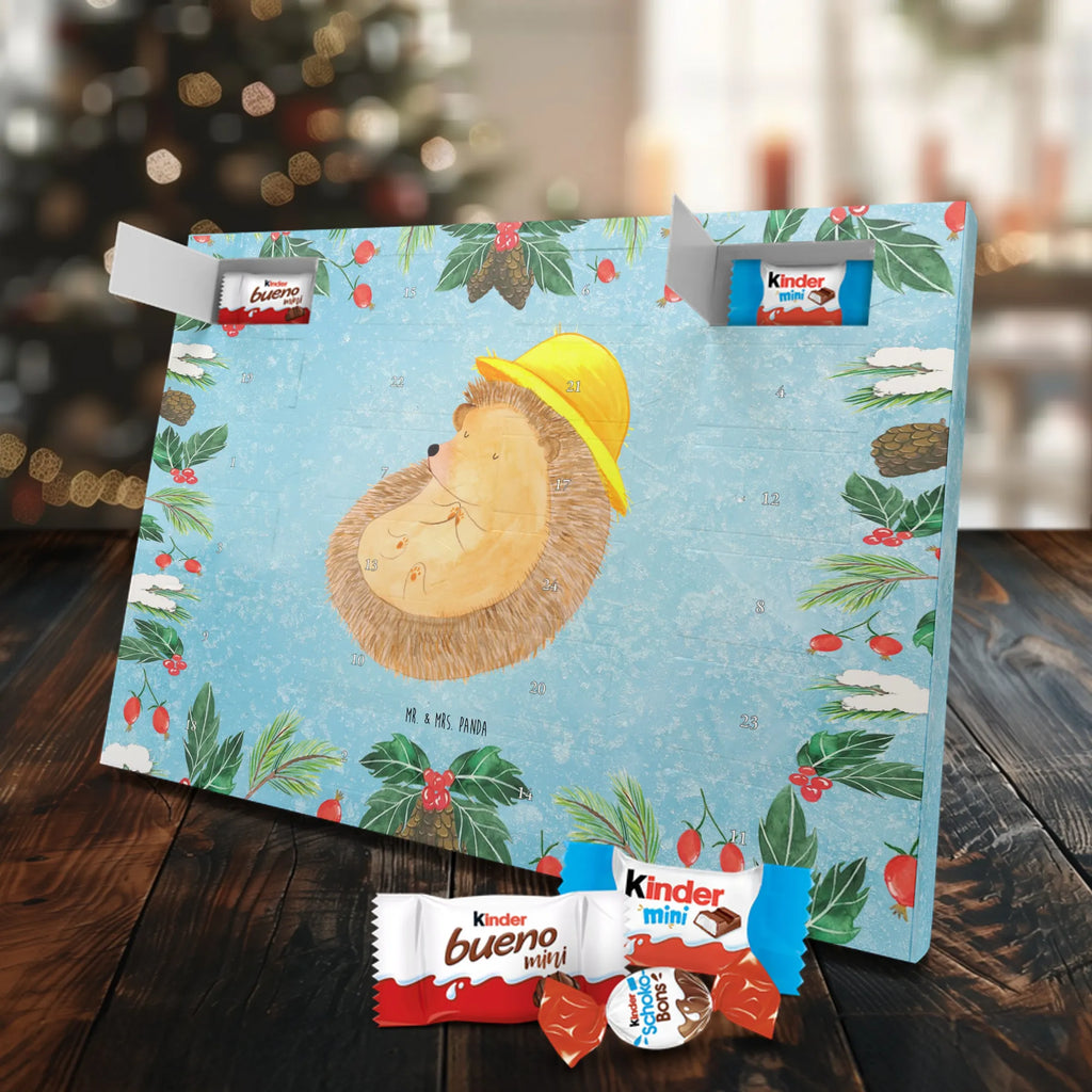 Chocolate advent calendar Hedgehog Pray gift ideas, gifts, small animals, good mood, cute, funny sayings, cute animal motives, hand drawn, special gifts, card, animal lover, pray, God, sun hat, enjoy, hedgehog with hat, gratitude, be grateful