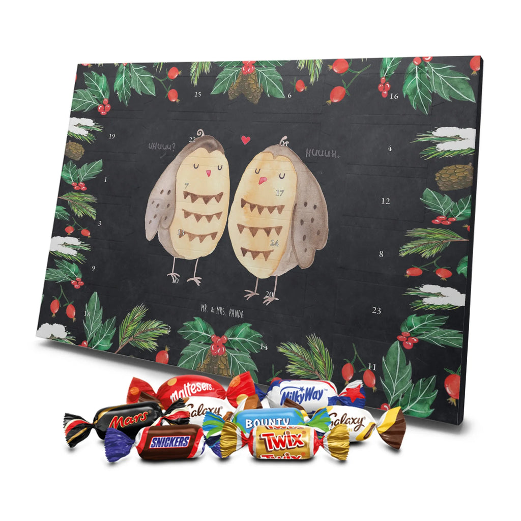 Chocolate advent calendar owls Love illustrated, nocturnal, romantic gift, gift ideas, birthday present, forest animal, bird, owl decor, Girlfriend gift, Pun funny, Owl decoration, Love saying, Wedding saying, Friend