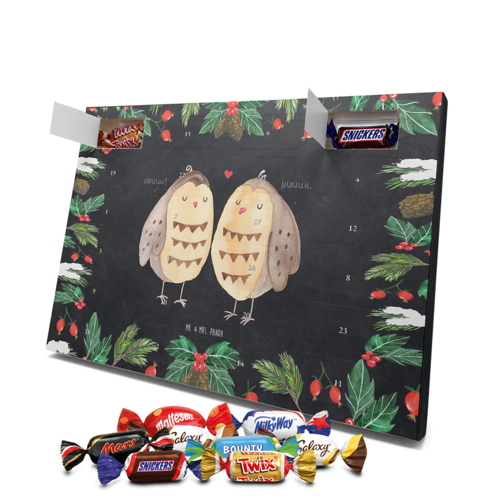 Chocolate advent calendar owls Love illustrated, nocturnal, romantic gift, gift ideas, birthday present, forest animal, bird, owl decor, Girlfriend gift, Pun funny, Owl decoration, Love saying, Wedding saying, Friend