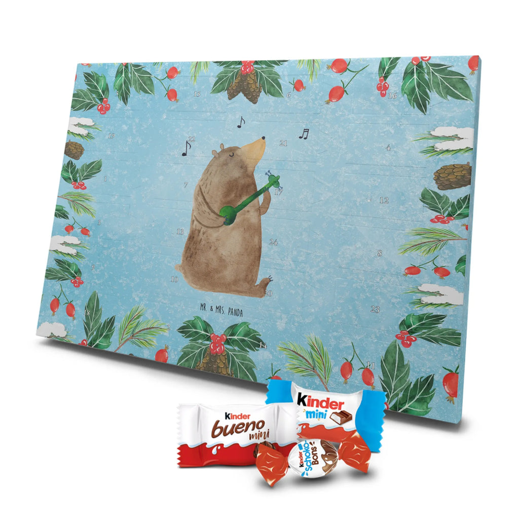 Chocolate advent calendar bear guitar teddy bear, cuddly toy