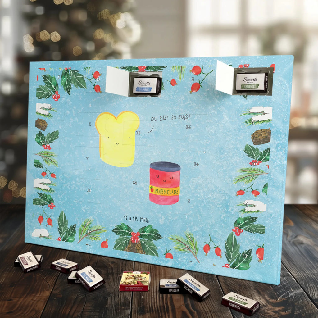 Chocolate advent calendar toast jam gift ideas, gifts, small animals, good mood, cute, funny sayings, cute animal motives, hand drawn, special gifts, card, animal lover, kitchen saying, kitchen decoration, cute postcard, breakfast invitation, jam, bread, sweet