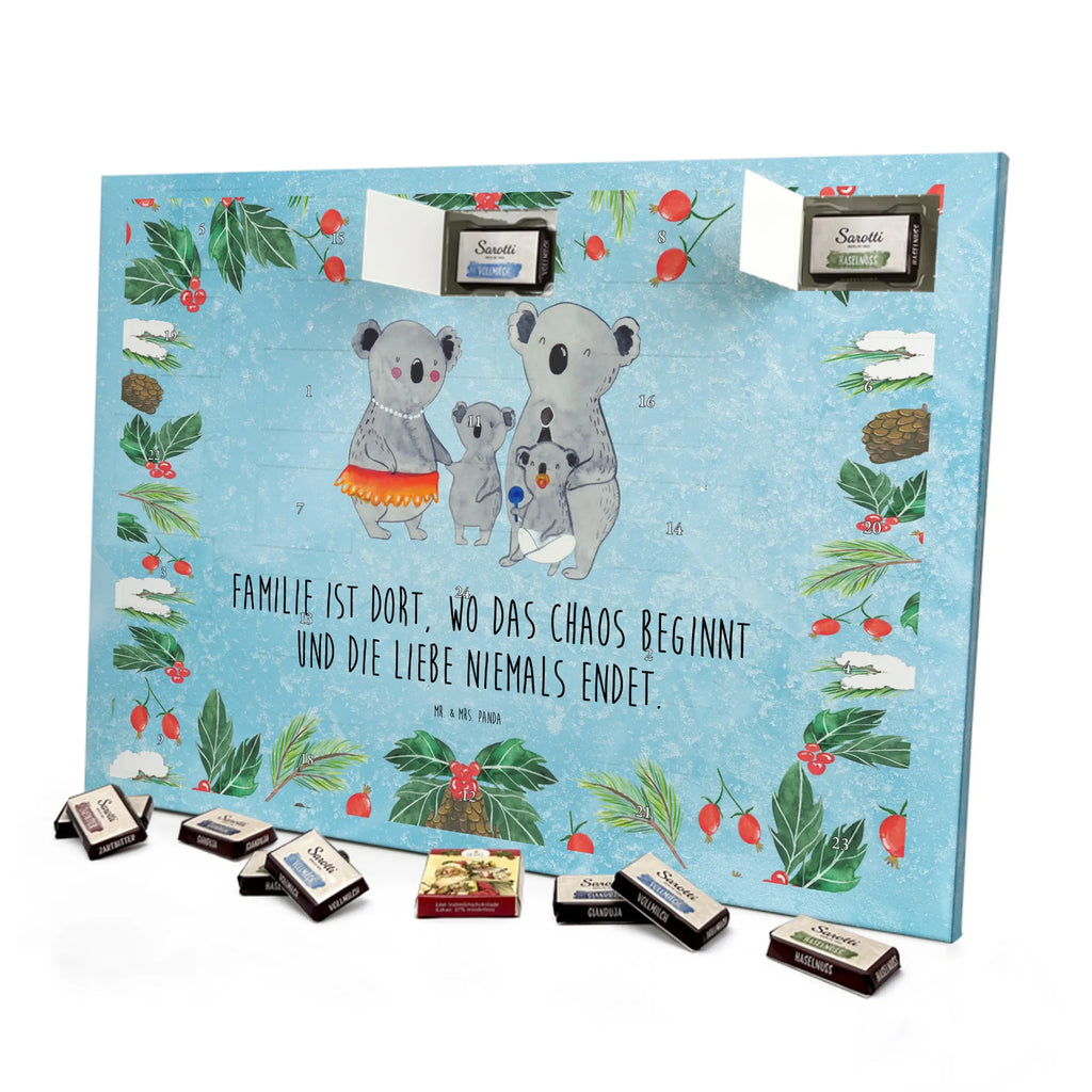 Chocolate advent calendar Koala Family Father's Day, Mother's Day, children, siblings, family life
