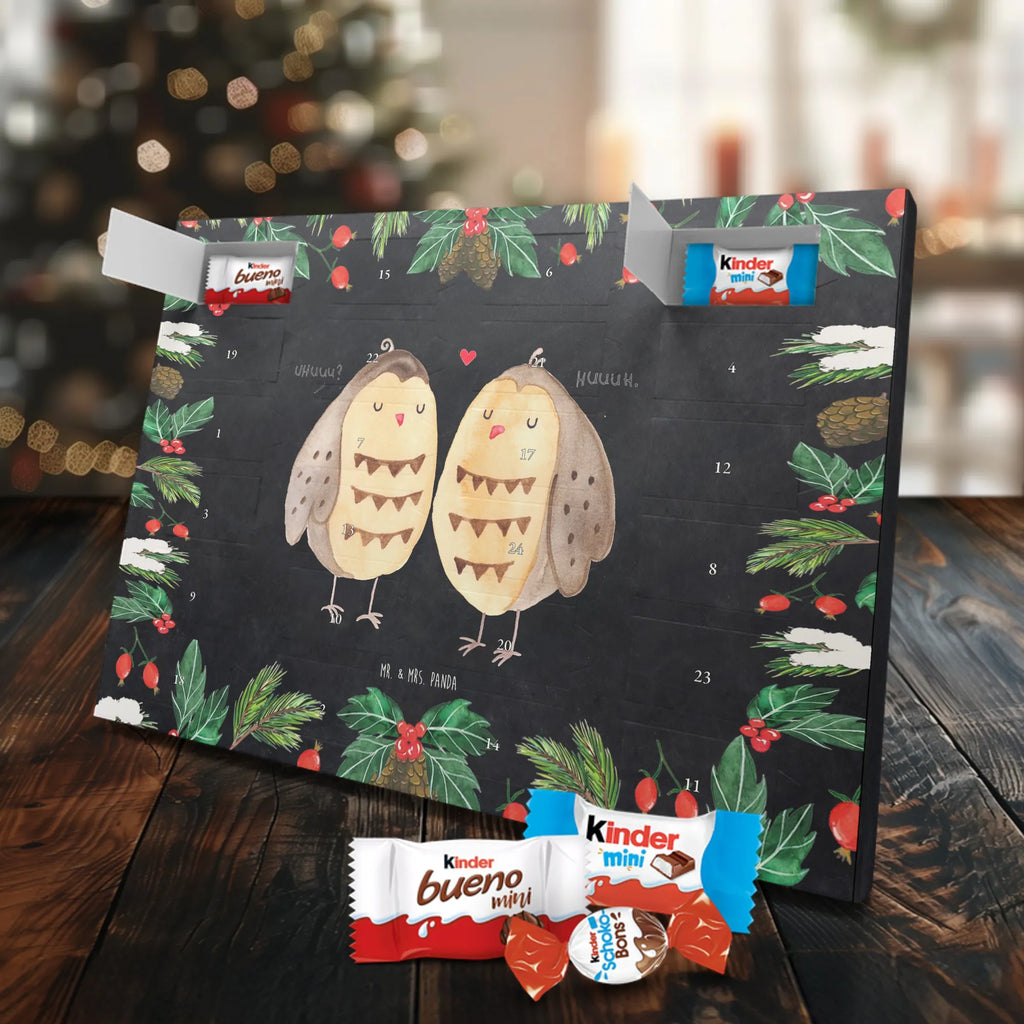 Chocolate advent calendar owls Love illustrated, nocturnal, romantic gift, gift ideas, birthday present, forest animal, bird, owl decor, Girlfriend gift, Pun funny, Owl decoration, Love saying, Wedding saying, Friend