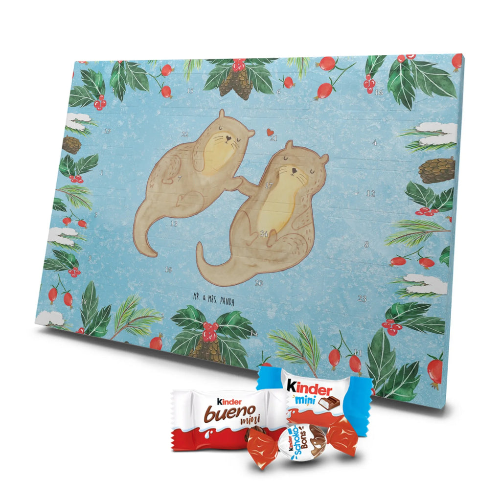 Chocolate advent calendar otter holding hands mammal, predator, gifts for people in love, gift ideas for animal lovers, animal, aquatic animal, marten, otter gifts, water mammal, water, water animal, sea otter, animal lover, European otter, baby otter, Otter Sea Otter Lake Otter