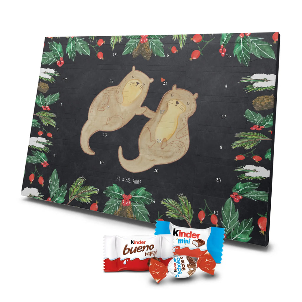 Chocolate advent calendar otter holding hands mammal, predator, gifts for people in love, gift ideas for animal lovers, animal, aquatic animal, marten, otter gifts, water mammal, water, water animal, sea otter, animal lover, European otter, baby otter, Otter Sea Otter Lake Otter