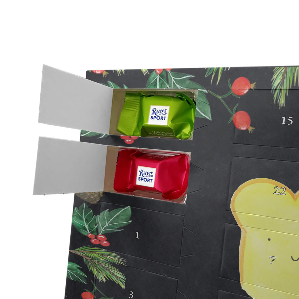 Chocolate advent calendar toast jam gift ideas, gifts, small animals, good mood, cute, funny sayings, cute animal motives, hand drawn, special gifts, card, animal lover, kitchen saying, kitchen decoration, cute postcard, breakfast invitation, jam, bread, sweet