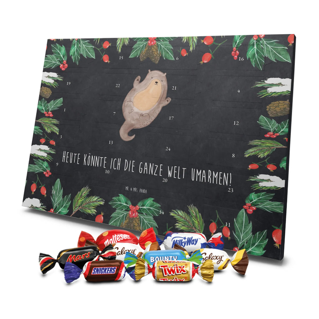 Chocolate advent calendar otter Embrace mammal, predator, gifts for people in love, gift ideas for animal lovers, animal, aquatic animal, marten, otter gifts, water mammal, water, water animal, sea otter, animal lover, European otter, baby otter, Otter Sea Otter Lake Otter