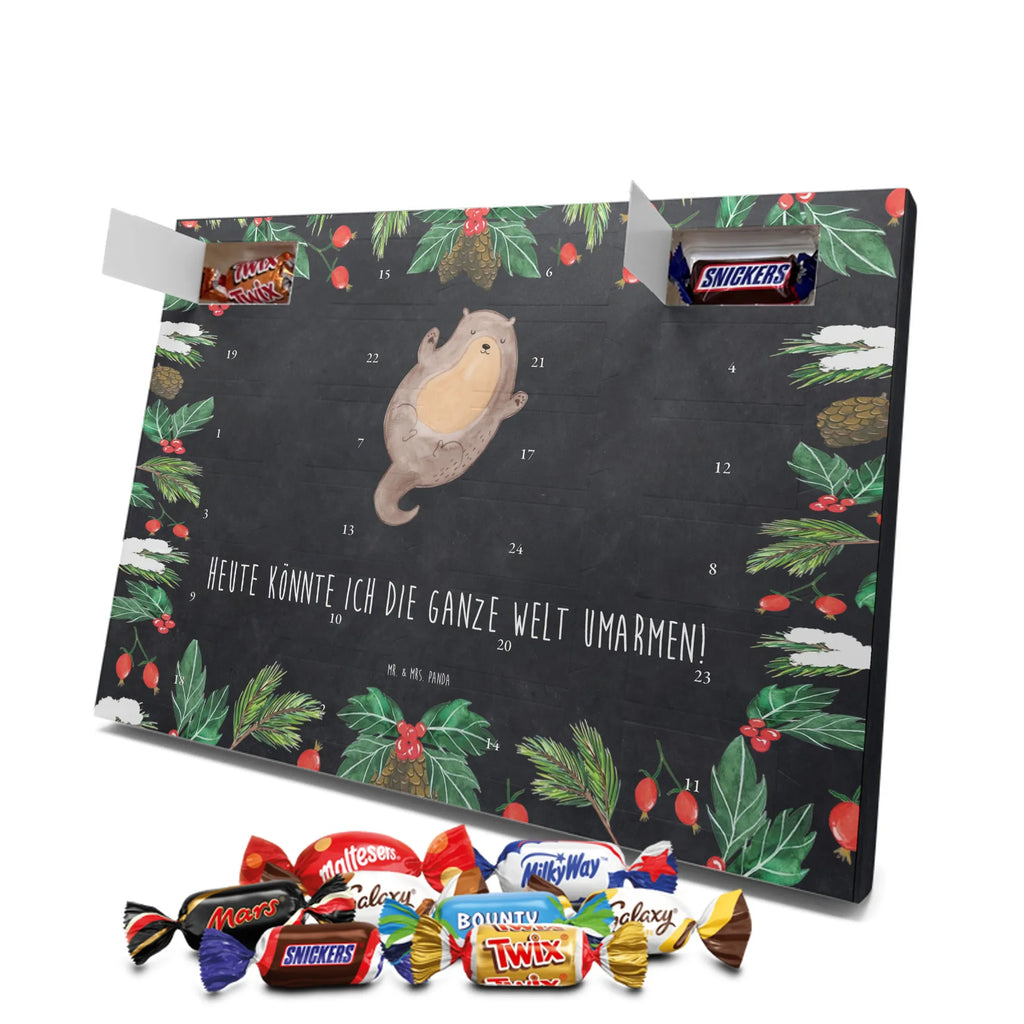 Chocolate advent calendar otter Embrace mammal, predator, gifts for people in love, gift ideas for animal lovers, animal, aquatic animal, marten, otter gifts, water mammal, water, water animal, sea otter, animal lover, European otter, baby otter, Otter Sea Otter Lake Otter