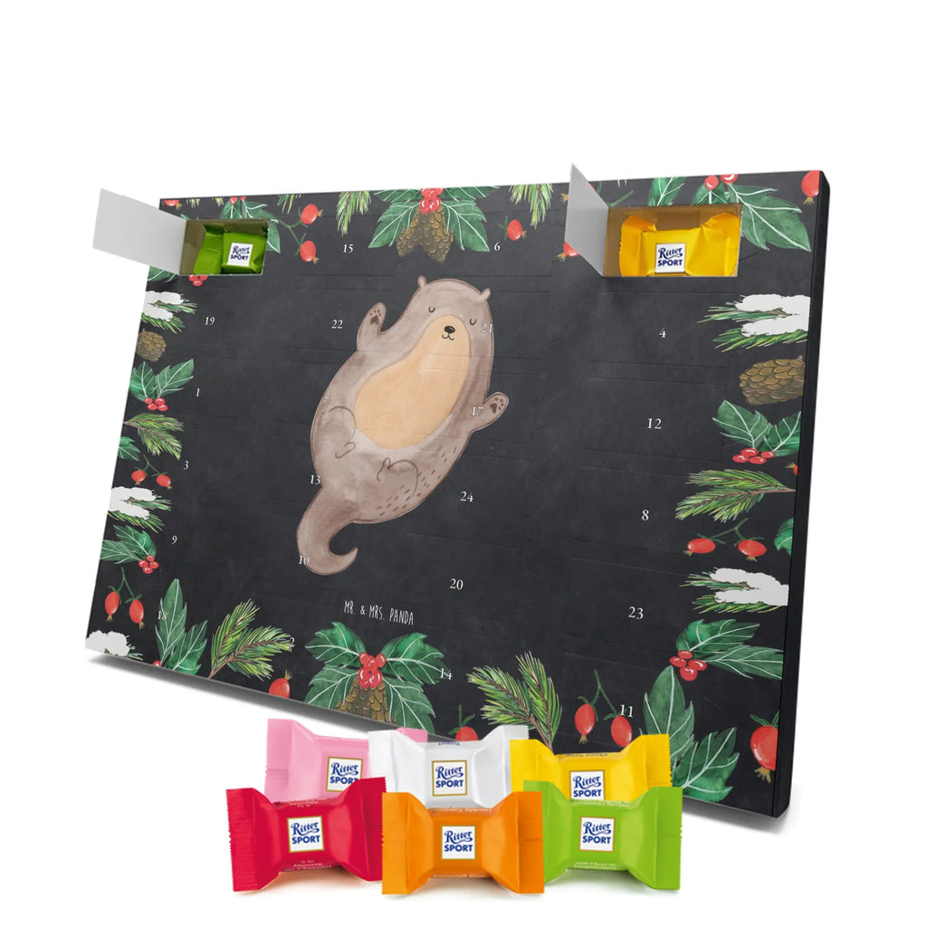 Chocolate advent calendar otter Embrace mammal, predator, gifts for people in love, gift ideas for animal lovers, animal, aquatic animal, marten, otter gifts, water mammal, water, water animal, sea otter, animal lover, European otter, baby otter, Otter Sea Otter Lake Otter
