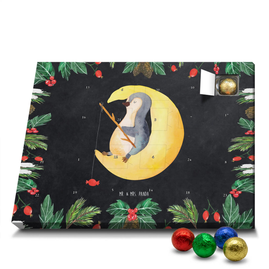 Chocolate advent calendar Penguin moon North Pole, Penguins, bedroom, night's rest, falling asleep, insomnia, guest room, sleep, penguins, saying
