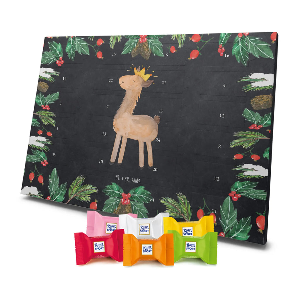 Chocolate advent calendar lama king Llama, alpaca, trendy animal, office colleague, mum, colleague, king, girlfriend, supervisor, high school graduation