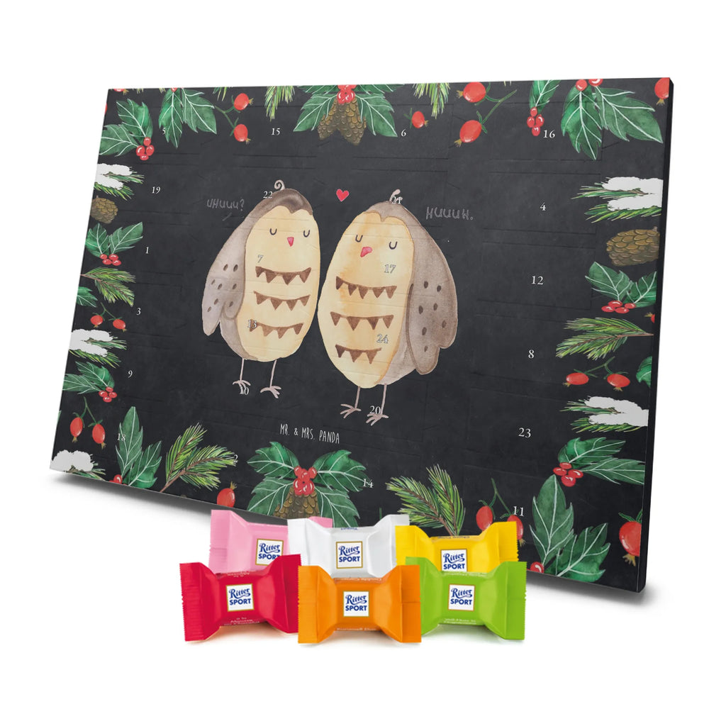 Chocolate advent calendar owls Love illustrated, nocturnal, romantic gift, gift ideas, birthday present, forest animal, bird, owl decor, Girlfriend gift, Pun funny, Owl decoration, Love saying, Wedding saying, Friend