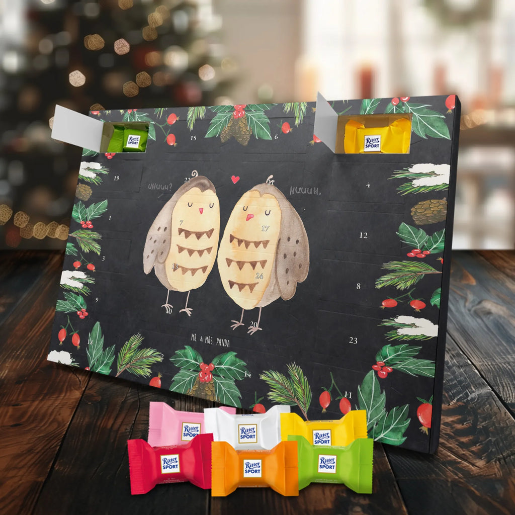 Chocolate advent calendar owls Love illustrated, nocturnal, romantic gift, gift ideas, birthday present, forest animal, bird, owl decor, Girlfriend gift, Pun funny, Owl decoration, Love saying, Wedding saying, Friend