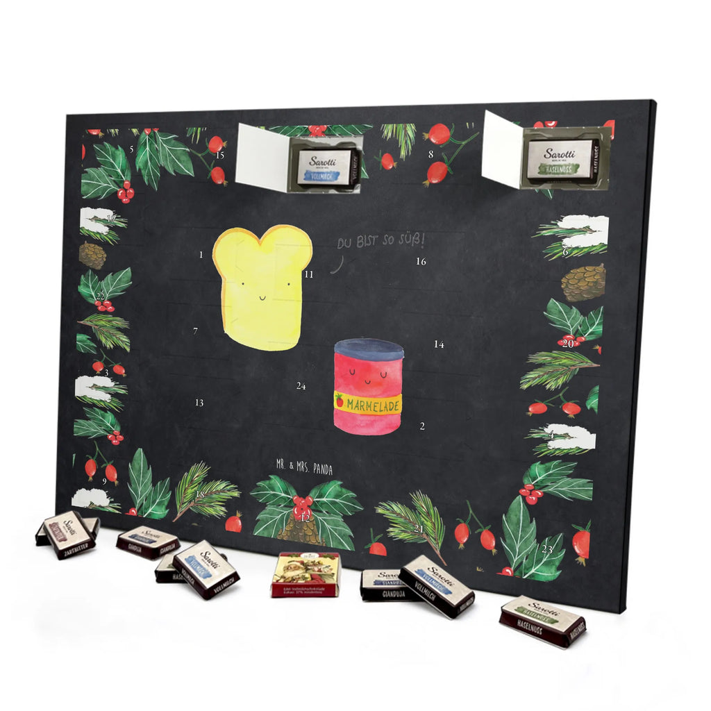 Chocolate advent calendar toast jam gift ideas, gifts, small animals, good mood, cute, funny sayings, cute animal motives, hand drawn, special gifts, card, animal lover, kitchen saying, kitchen decoration, cute postcard, breakfast invitation, jam, bread, sweet