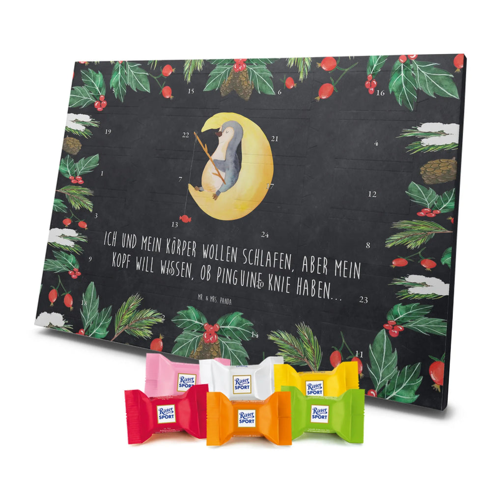 Chocolate advent calendar Penguin moon North Pole, Penguins, bedroom, night's rest, falling asleep, insomnia, guest room, sleep, penguins, saying