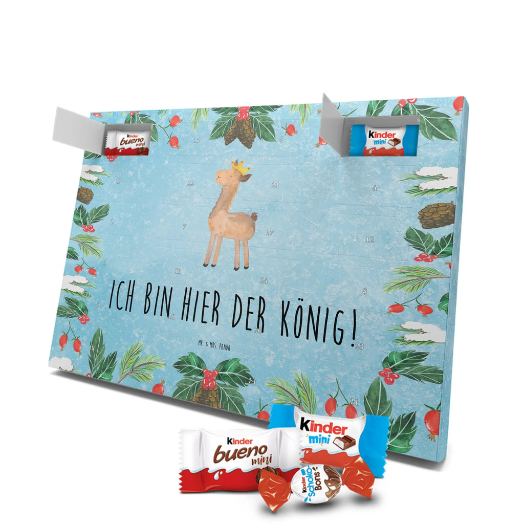 Chocolate advent calendar lama king Llama, alpaca, trendy animal, office colleague, mum, colleague, king, girlfriend, supervisor, high school graduation