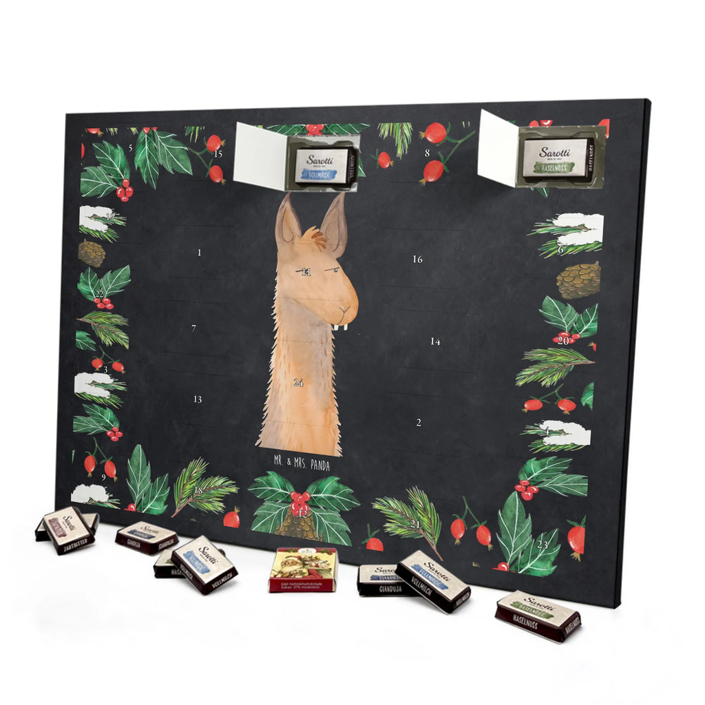 Chocolate advent calendar llama head Annoyed Llama, alpaca, trendy animal, best friend, being right, being annoyed, office life, apprentice, girlfriend