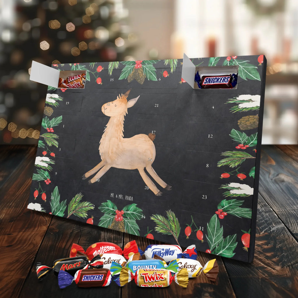 Chocolate advent calendar lama Jump Llama, alpaca, trendy animal, favourite day, graduation, luck, heartache, new start, good morning, llamas, exam, girlfriend