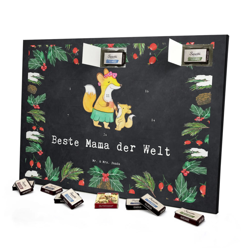 Chocolate advent calendar Fox best mom in the world gift, birthday, gift idea, birthday present, giving, thank you, for, make you happy, gift tip, Best Mom, Mother&#39;s Day, Best, Daughter, Son, Thank You, Mother, Super Mom