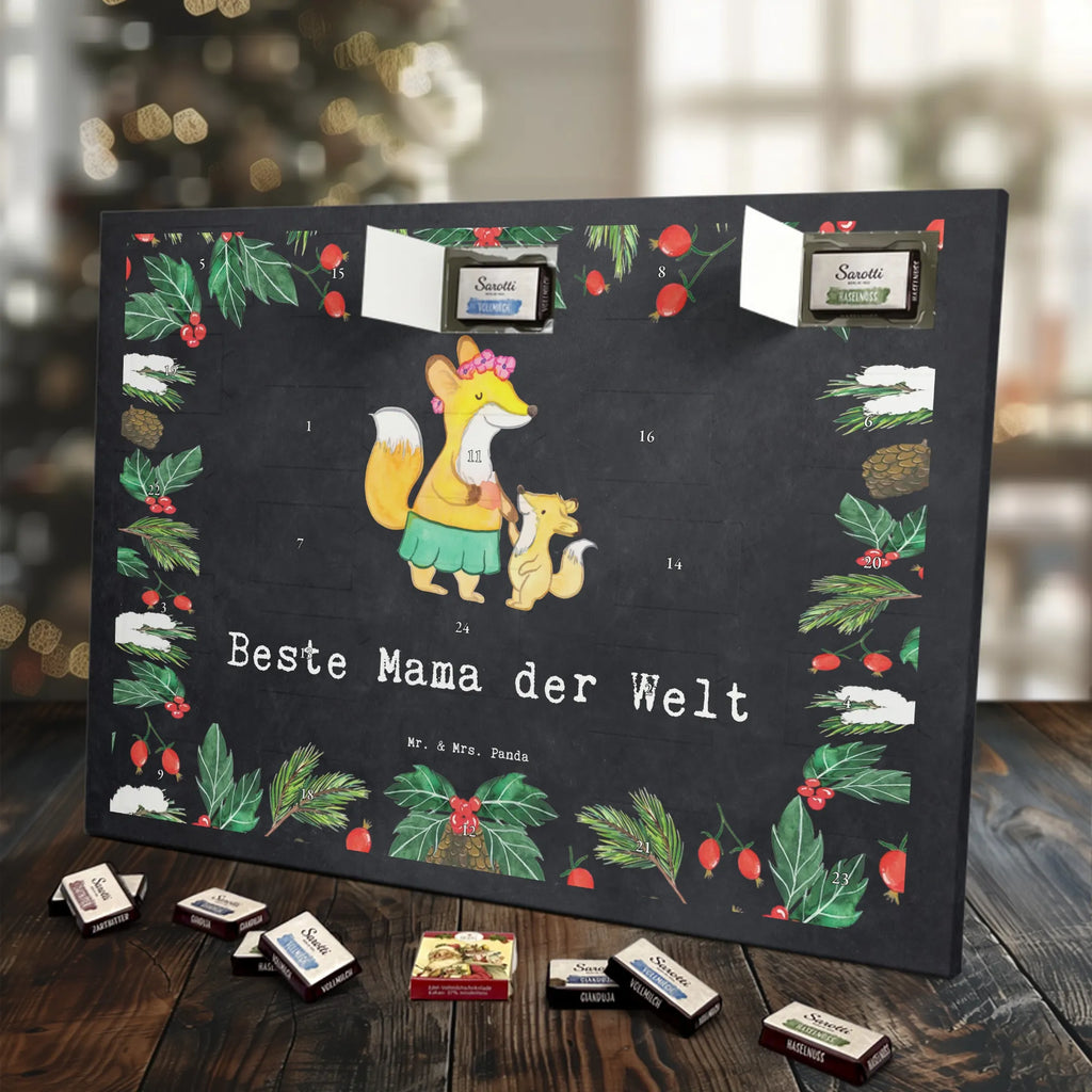 Chocolate advent calendar Fox best mom in the world gift, birthday, gift idea, birthday present, giving, thank you, for, make you happy, gift tip, Best Mom, Mother&#39;s Day, Best, Daughter, Son, Thank You, Mother, Super Mom