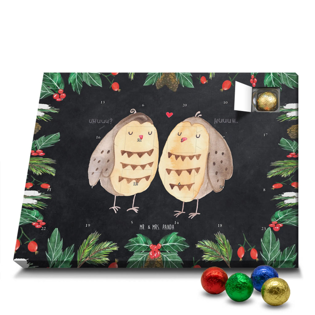 Chocolate advent calendar owls Love illustrated, nocturnal, romantic gift, gift ideas, birthday present, forest animal, bird, owl decor, Girlfriend gift, Pun funny, Owl decoration, Love saying, Wedding saying, Friend