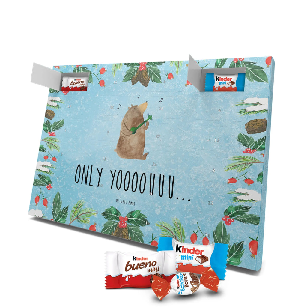 Chocolate advent calendar bear guitar teddy bear, cuddly toy