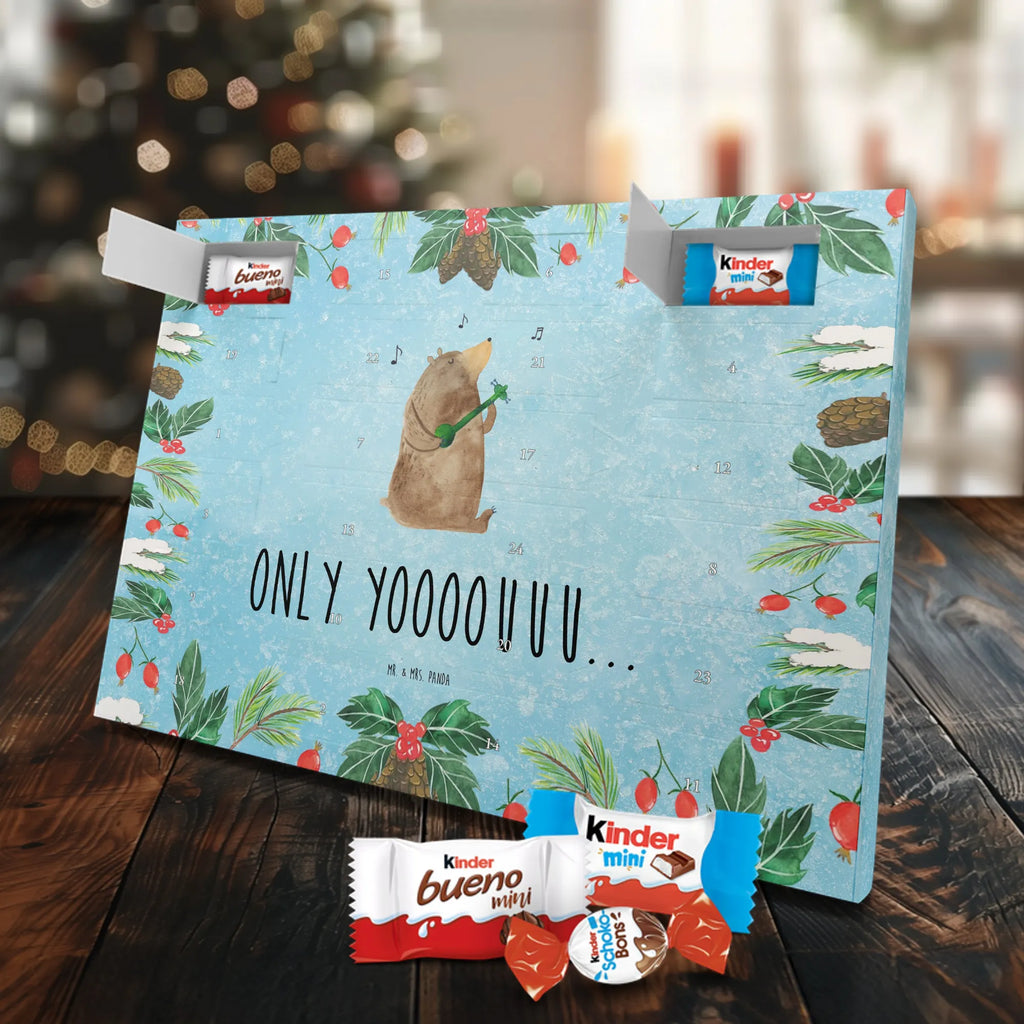 Chocolate advent calendar bear guitar teddy bear, cuddly toy