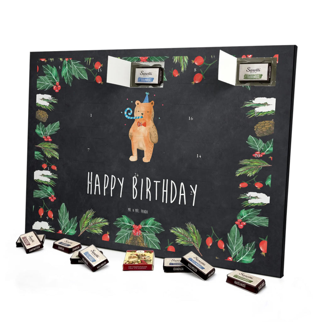 Chocolate advent calendar bear Birthday cuddly toy, teddy bear