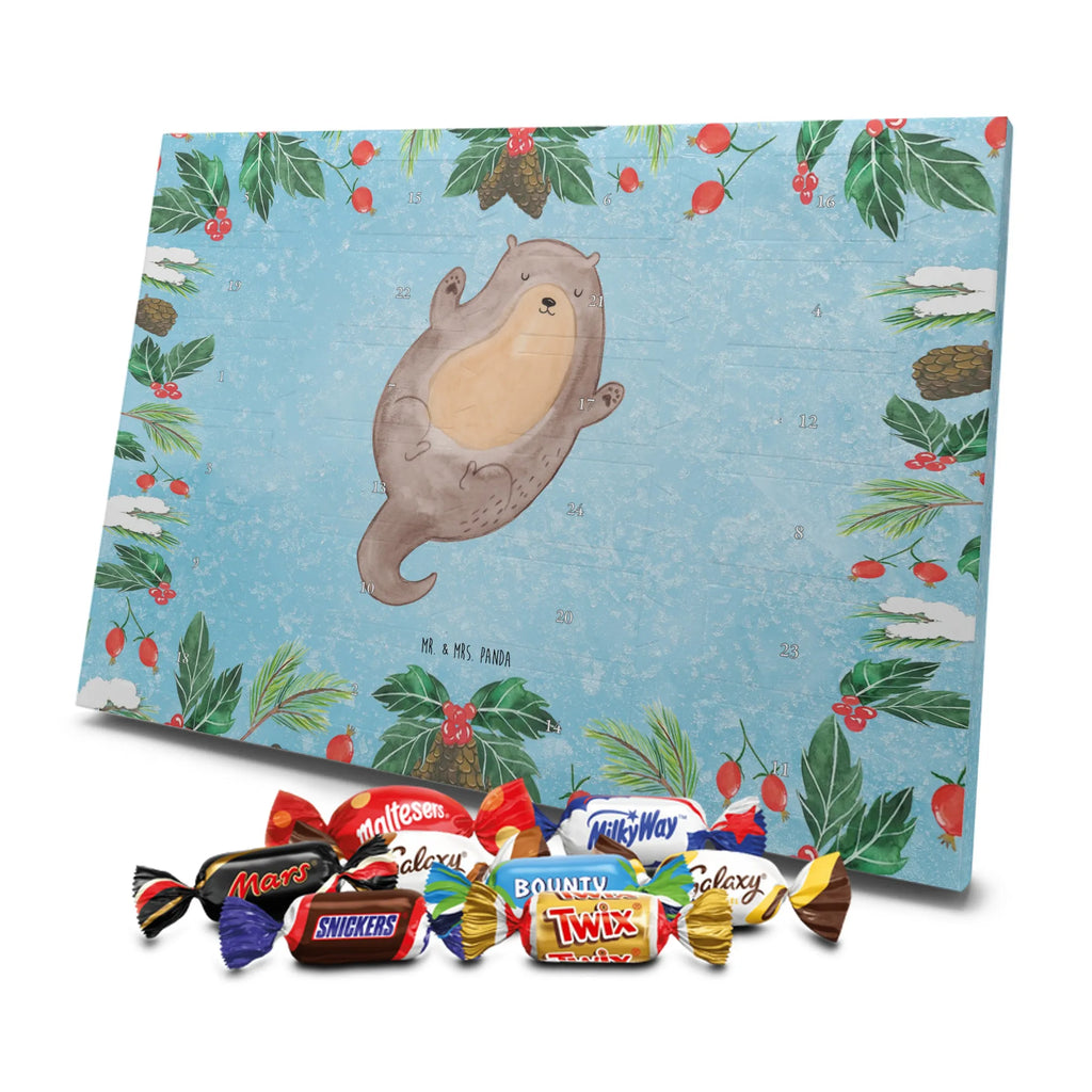 Chocolate advent calendar otter Embrace mammal, predator, gifts for people in love, gift ideas for animal lovers, animal, aquatic animal, marten, otter gifts, water mammal, water, water animal, sea otter, animal lover, European otter, baby otter, Otter Sea Otter Lake Otter